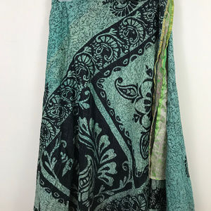 Inca USA 100% silk wrap skirt